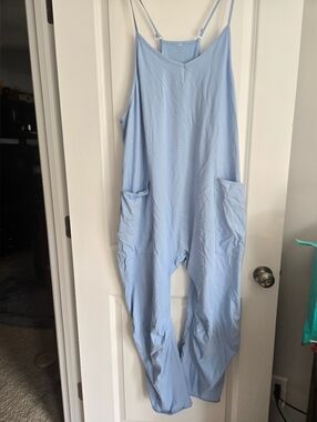 Women’s Jumpsuit W/scoopneck And Pockets. Sleeveless XXL